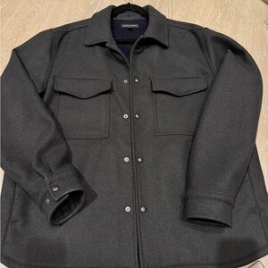 Banana Republic wool dark green Shirt Jacket